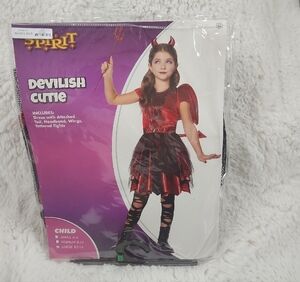 Spirit Halloween Devil Girl Costume 12-14